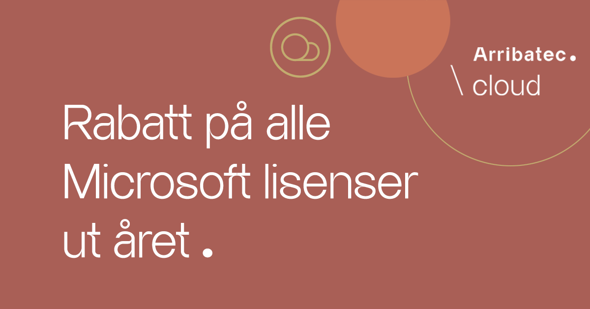 Rabatt på alle microsoftlisenser ut året