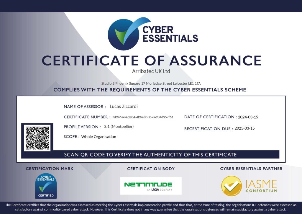 We have recently celebrated the successful renewal of our Cyber Essentials Accreditation for another year, marking a significant milestone in our ongoing commitment to cybersecurity excellence.