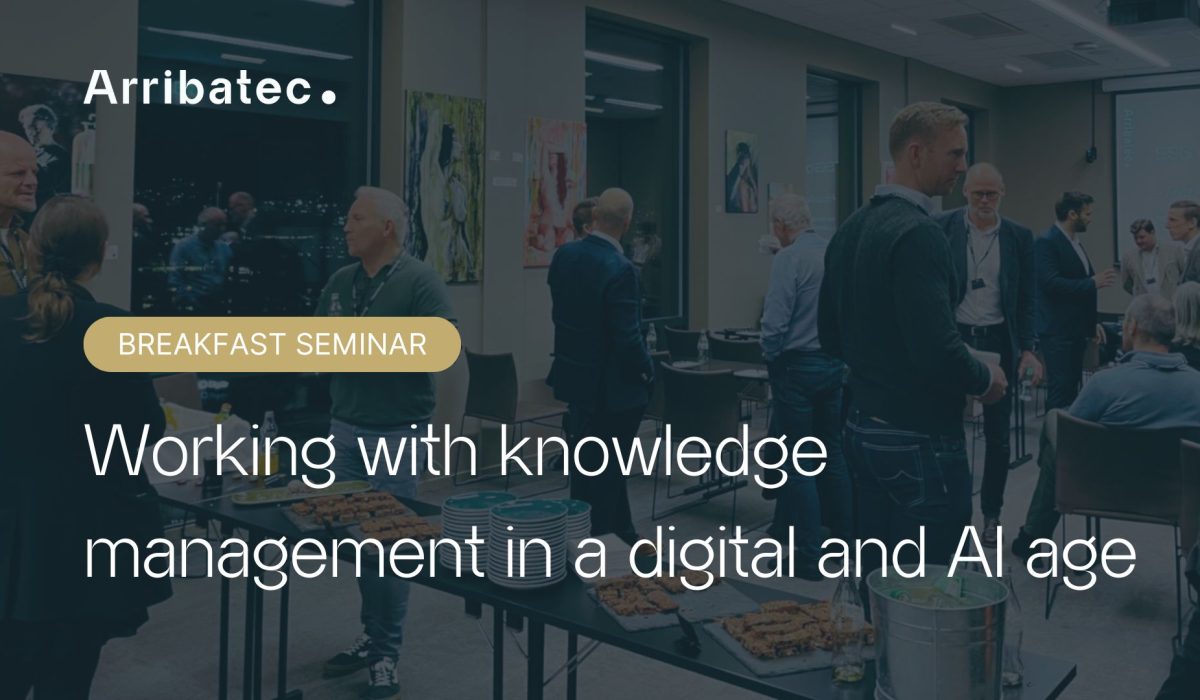 Breakfast seminar about working with knowledge management and AI