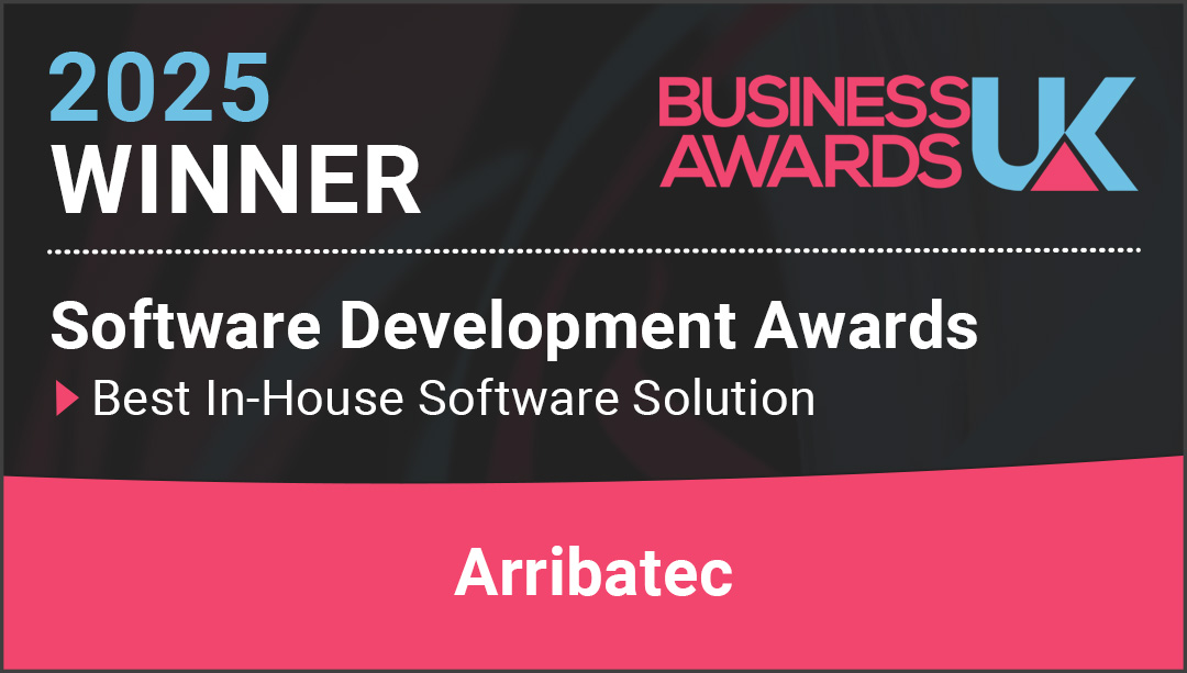 Arribatec are very proud to announce that Arribatec's Integration Engine (AIE) has won Best In-house software solution at the 2025 Business Awards UK