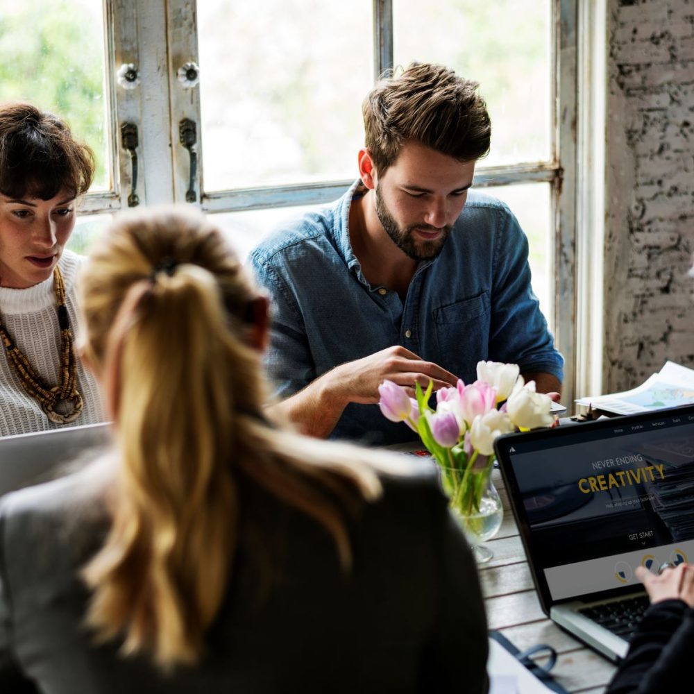 business-colleagues-together-teamwork-working-office ayfie
